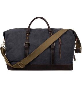 All Black Weekender  / Carryall / Carry On Travel Bag